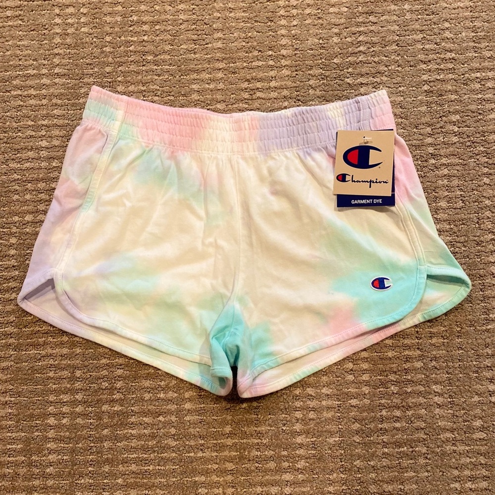 Champion tie dye shorts